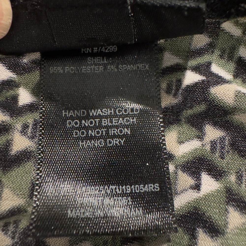En Focus Studio Green Wrap Dress Plus Size 14 Graphic Print Slimming Office Work - Picture 10 of 13